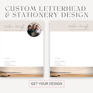 Design de papel timbrado personalizado | Design de papel timbrado comercial