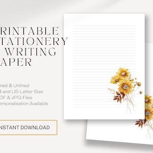 Escritura de cartas JW / Testigos de Jehová / Membretes / Impresión de girasol