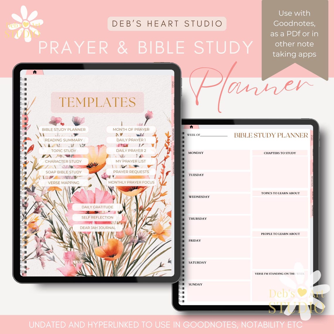 JW Bible Study Planner: Prayer & Gratitude Journal (digital Download ...