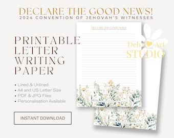 Good News Convention, JW Letter Writing | Jehovah's Witnesses | JW Convention 2024 | Green Wildflowers