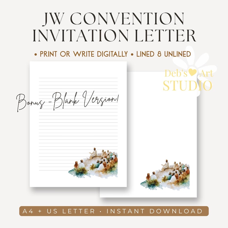 JW Convention Invitation Letter 2026 Printable, Eternal Happiness ...