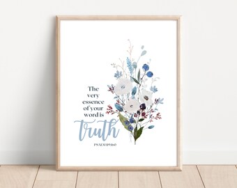 2026 JW Year Text Printable Poster, Matthew 5:3, Floral Bible Verse ...