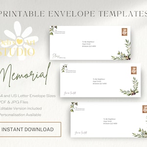 Visite jw.org, Sobres JW / Invitación conmemorativa / Escritura de cartas JW / Testigos de Jehová / Rama de olivo