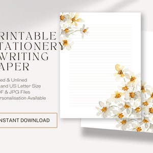 Membrete imprimible / Escritura de cartas / Ideas de regalos JW / Escritura de cartas JW