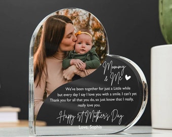 1st Mothers Day Acrylic Photo Frame, First Mothers Day Gift From Baby, Our First Mothers Day Poem Gift, Personalized First Mother’s Day 2024