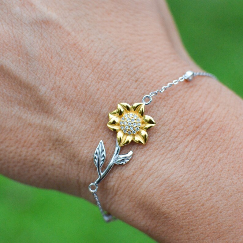 Best Gifts for Brothers Girlfriend Sunflower Bracelet Etsy