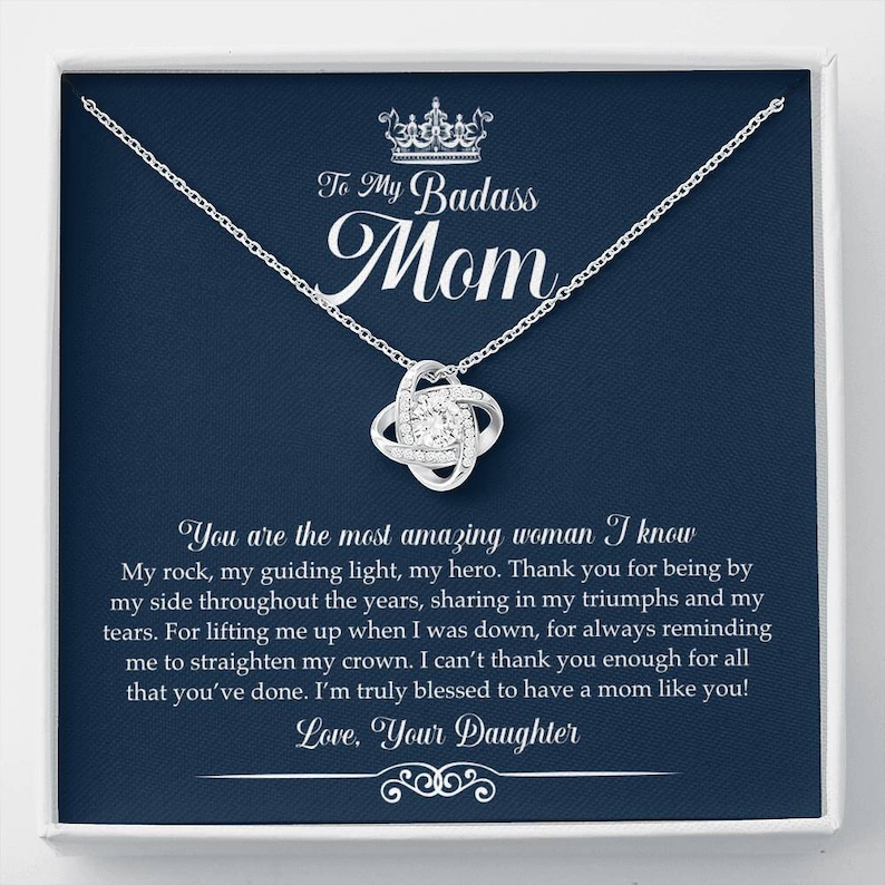 To My Badass Mom Necklace Mother\u2019s Day 2021 Gift Gift For Mom For Mother/'s Day