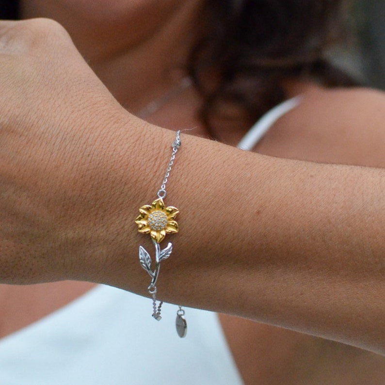 Best Gifts for Brothers Girlfriend Sunflower Bracelet Etsy