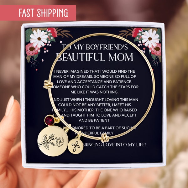 Boyfriends Mom Mothers Day Bracelet Etsy