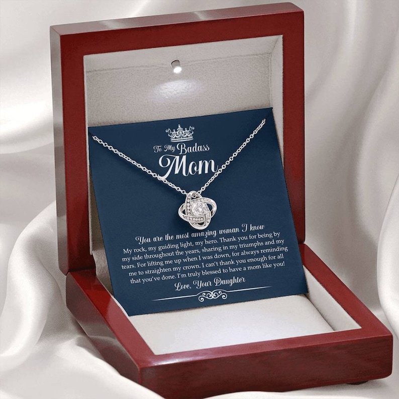 To My Badass Mom Necklace Mother\u2019s Day 2021 Gift Gift For Mom For Mother/'s Day