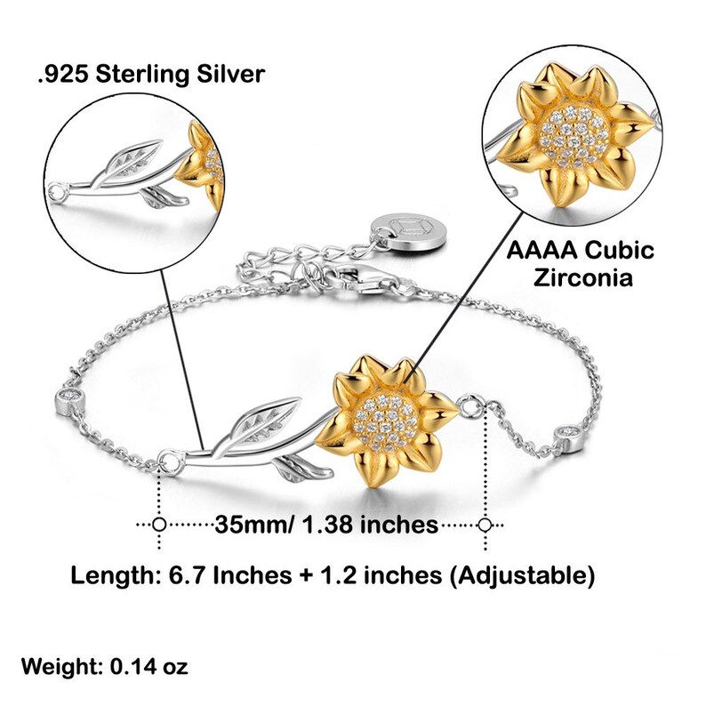 Best Gifts for Brothers Girlfriend Sunflower Bracelet Etsy