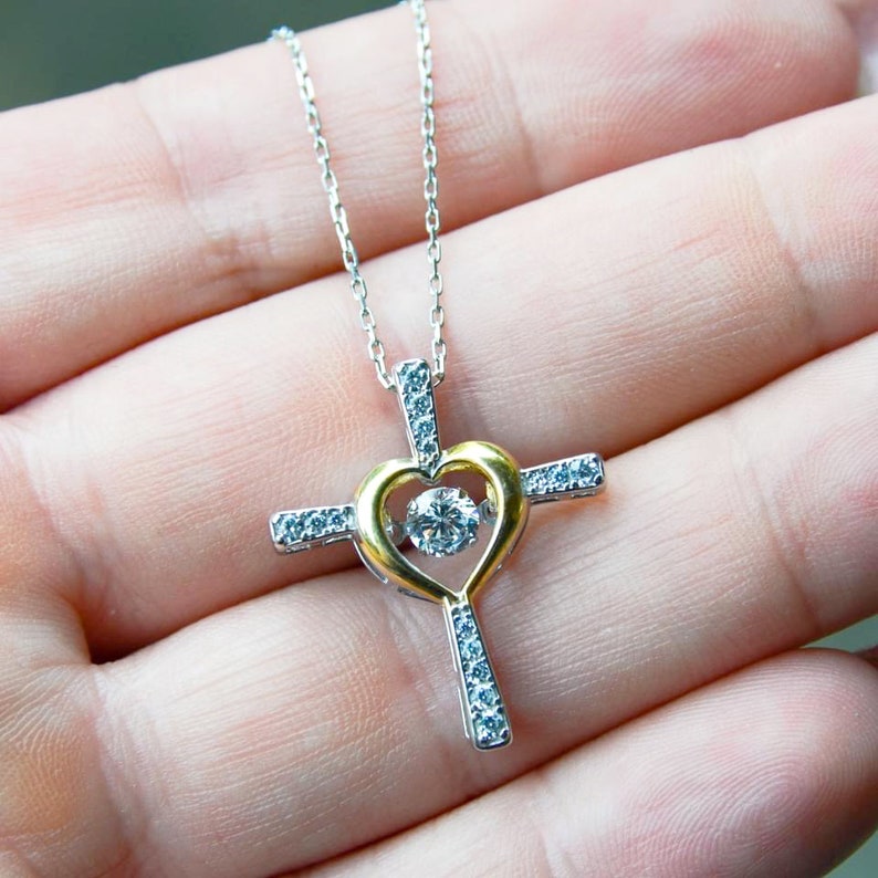 Confirmation 925 Silver Cross Necklace Confirmation Gift for Etsy
