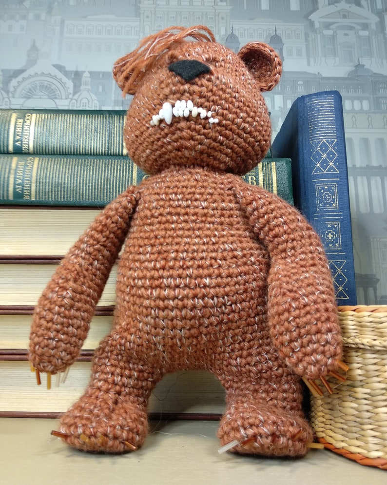 Ugly Bear teddy bear crochet amigurumi toys teddy bear | Etsy