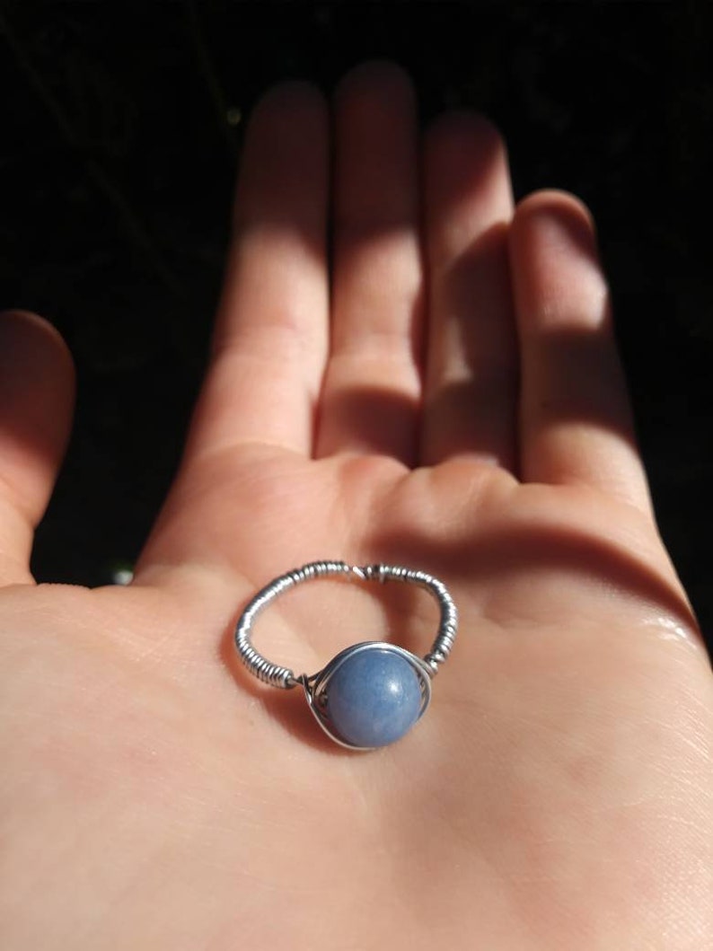 Blue Aventurine Ring