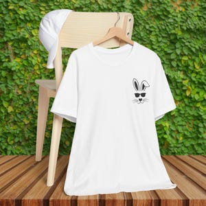 Graphic tee women trendy Unisex T-shirt Gift For Rabbit Lover Minimalist Bunny Tee stylish t shirts for women trendy t shirts for ladies