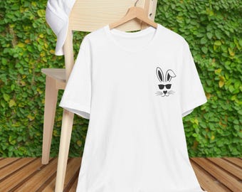 Grafik-T-Shirt Frauen trendige Unisex T-Shirt Geschenk für Kaninchen-Liebhaber Minimalist Bunny Tee stilvolle T-Shirts für Frauen trendige T-Shirts für Damen