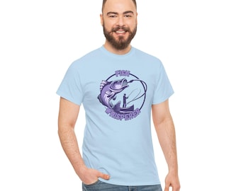Funny Fishing T-Shirt for Men Fisherman Gift Tee Outdoor Angler Shirt Catch of the Day Humor Dad Birthday Present Bass Fish Apparel