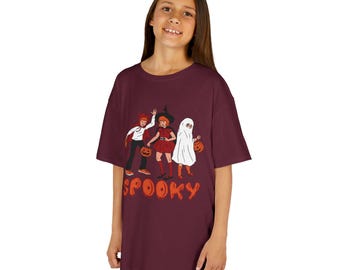 Kids Spooky Halloween Graphic Tee, Costume T-Shirt