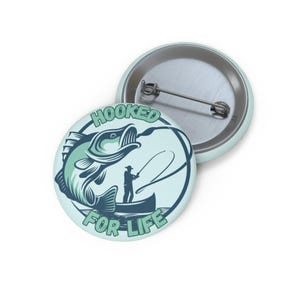 Fishing Enamel Pin Funny Fisherman Gift Lapel Pin for Hat Jacket Bag Cute Angler Accessory Outdoor Lover Gift Idea for Him or Her