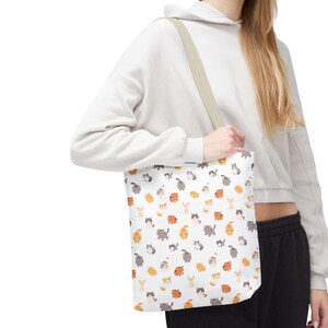 Schattige draagtas met kattenpatroon cadeau voor kattenliefhebbers cadeau voor vriend cadeau voor moeder verjaardagscadeau voor dochter cadeau schooltas voor tieners poesje