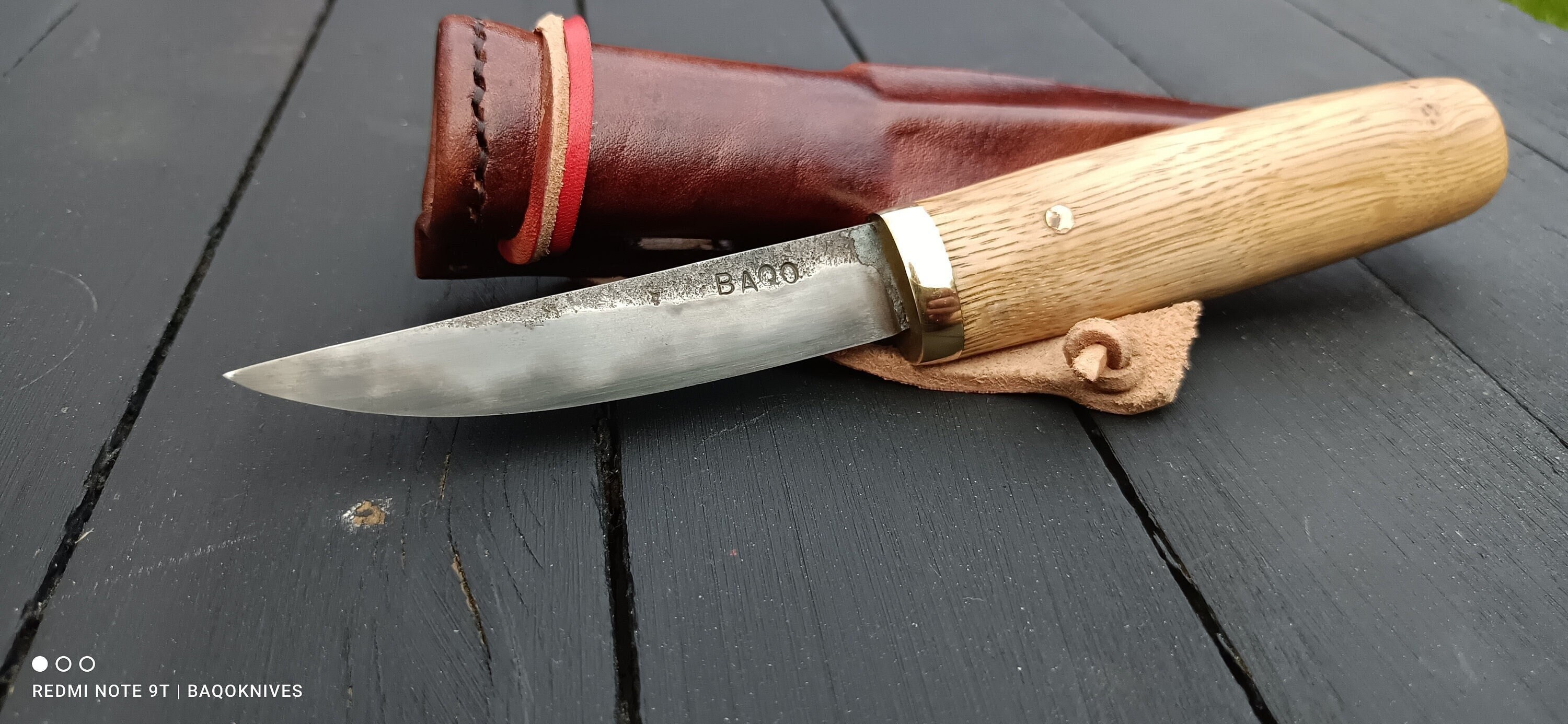 Masur birch handle knife puukko knife EDC knife Neck knife Handmade knife -  The Spoon Crank