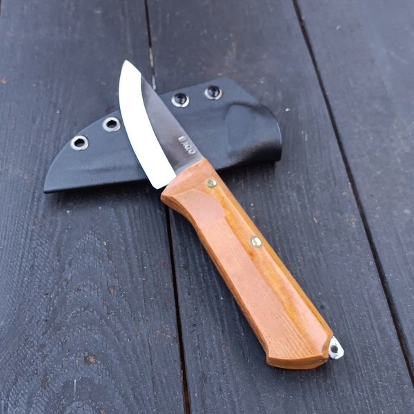 Handmade Bushcraft knife  Camping knife micarta handle kydex sheath
