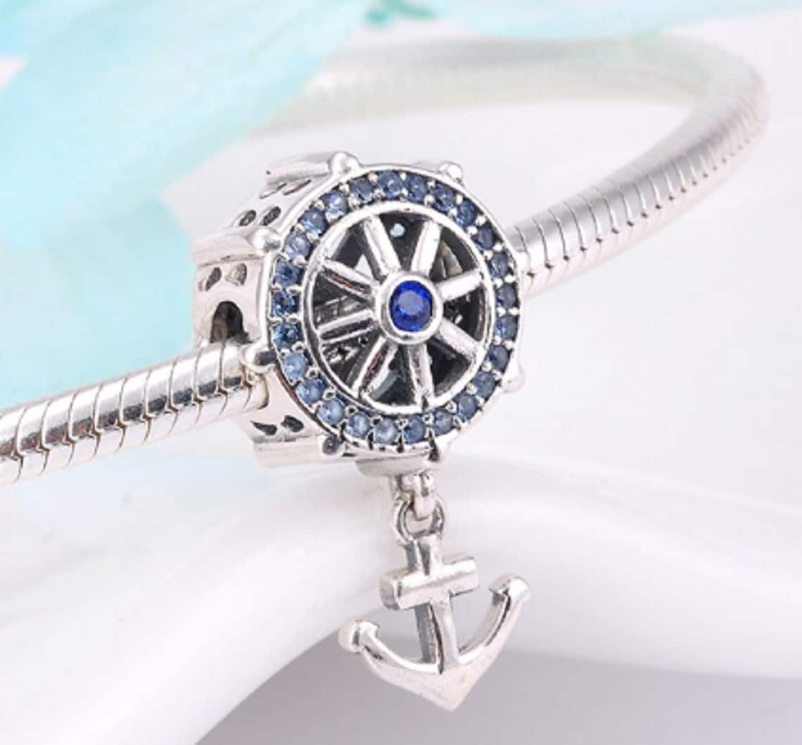 Pandora Charms Boot Anker Meer Charms für Armbänder Emaille Etsy