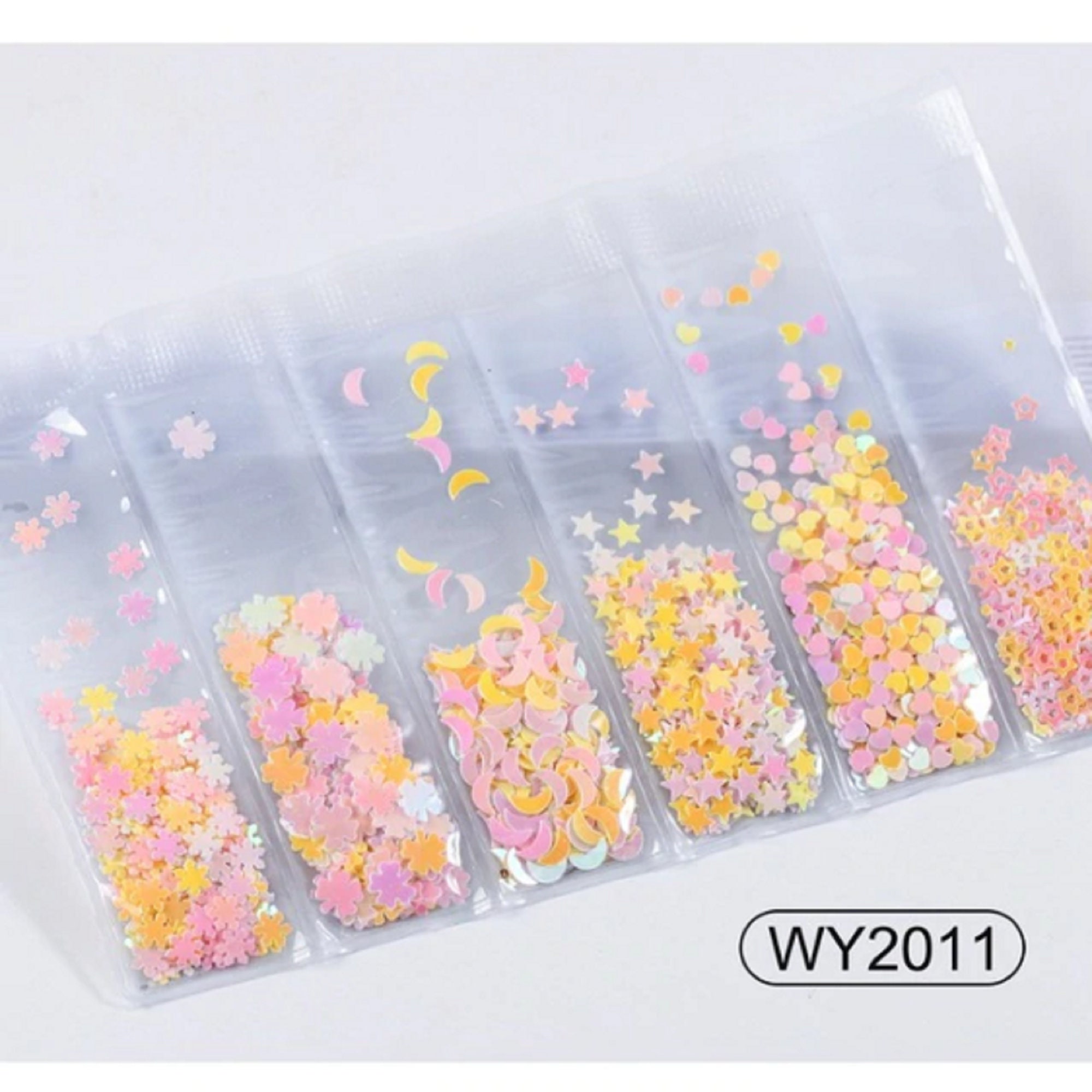 10g/bag Mixed Nail Glitter Powder Sequins Colorful Nail Flakes | Etsy