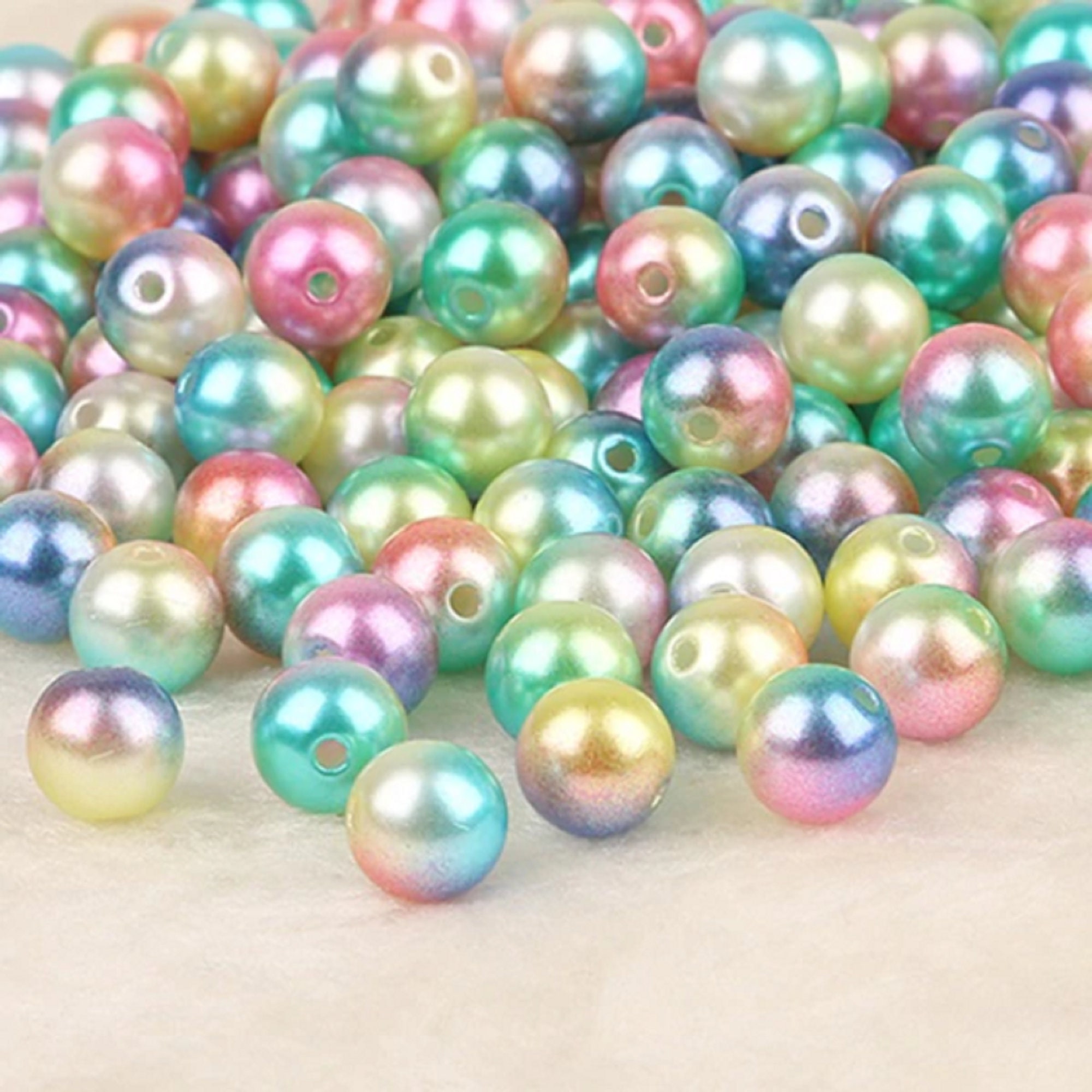 4/6/8/10/12mm Acrylic Clouds Beads Free Shipping Round Etsy