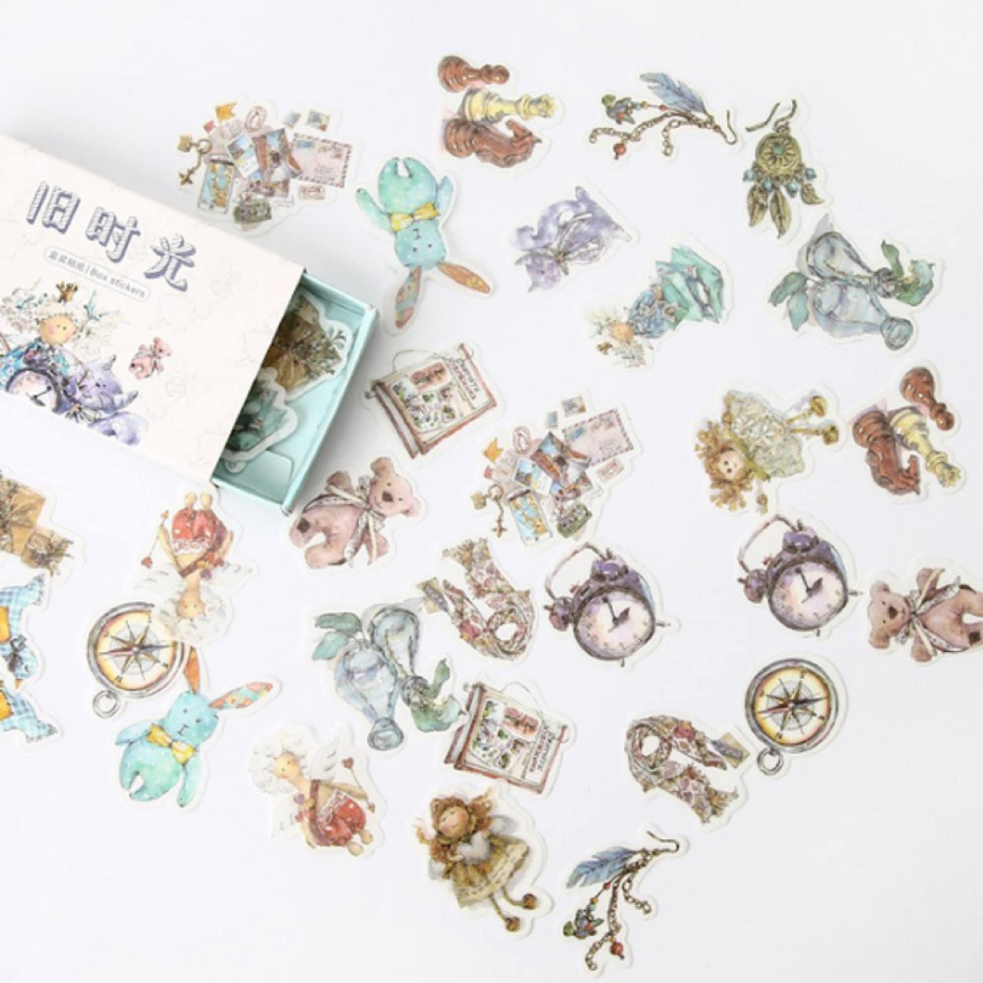 Kawaii Retro Time Series Cute Sticker Custom Stickers Etsy