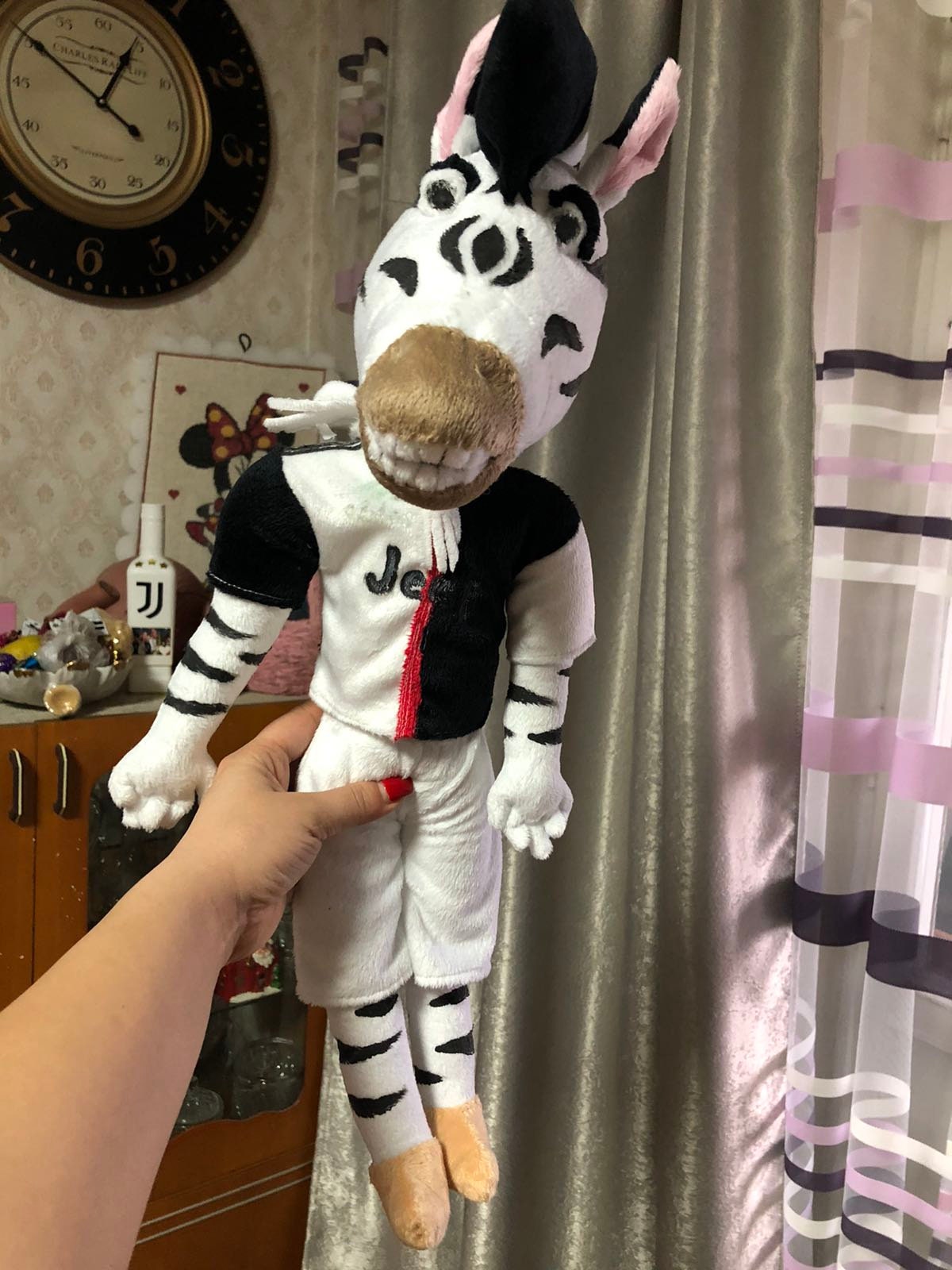 Peluche sales zebra juventus