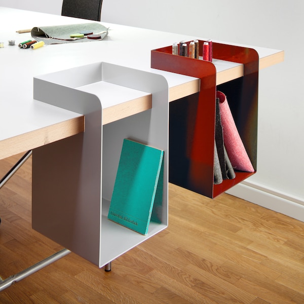 Büro & Schreibtischaufbewahrung, Einhängesystem, Möbel, Designobjekt, ele.Box, Wandregal Büroaccessoire