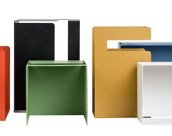Shelf element, ele. Box, office shelf, table accessories, helpers, cleverly stowed away (2,9cm or 3,5cm slot width)