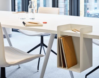 Multifunctional element for the desktop and shelf, metal, office design, Office accessoire, home office tool