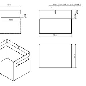 Büro & Schreibtischaufbewahrung, Einhängesystem, Möbel, Designobjekt, ele.Box, Wandregal Büroaccessoire Bild 10