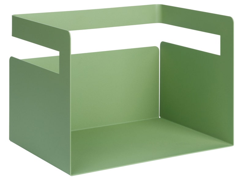 Schreibtisch, Buchstütze, ele.Box, Ordnungshelfer, Stauraum, Möbel blassgrün