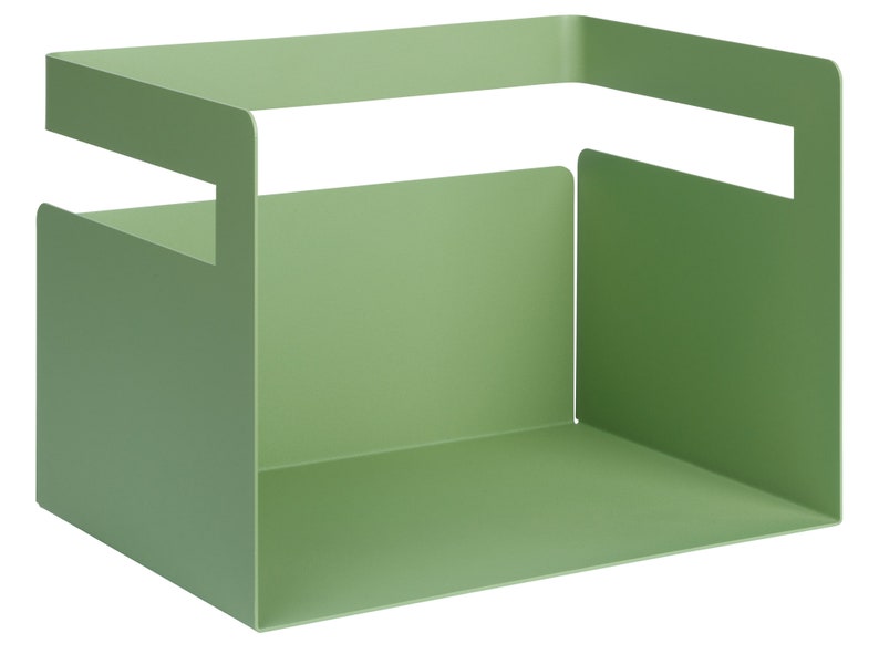 Büro & Schreibtischaufbewahrung, Einhängesystem, Möbel, Designobjekt, ele.Box, Wandregal Büroaccessoire blassgrün