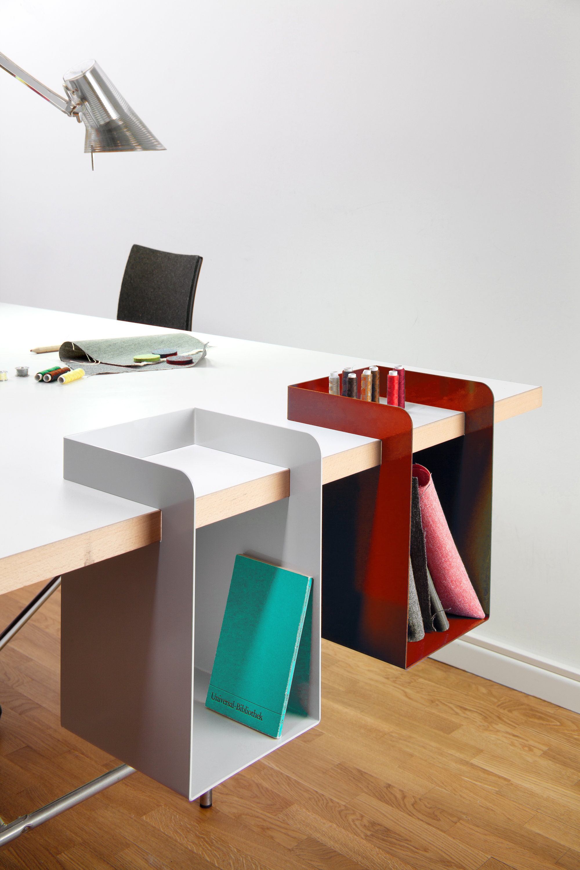 Desk Storage, Hanging System, Furniture, Design Object, Ele.box, Wall Shelf  Office Accessory 2,9cm or 3,5cm Slot Width 