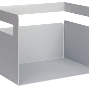 Accessoire de maison, bureau, meuble, élément d'étagère, élégant. Coffret, plateau de bureau, accessoires de table, aide, astucieusement rangés silbermetallic