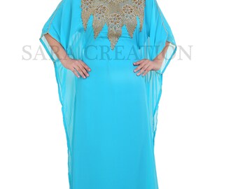 Dubai Kaftan Hand Made long gown kaftan Islamic morocco kaftan Party wear ethnic abaya Try Pink Color floor length abaya