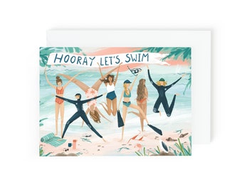 Hooray Swimmers Card Hooray Swimmers Card