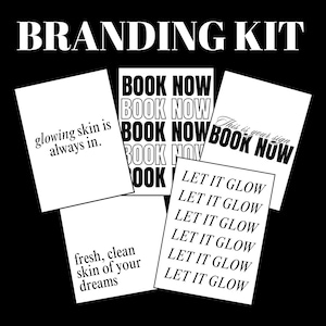 Esthetiker Branding Kit | Salongdekor | Brandingfotografering