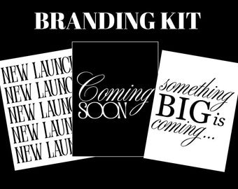 Coming Soon Sign Bundle – Business Launch Photo Props (Digital Download)
