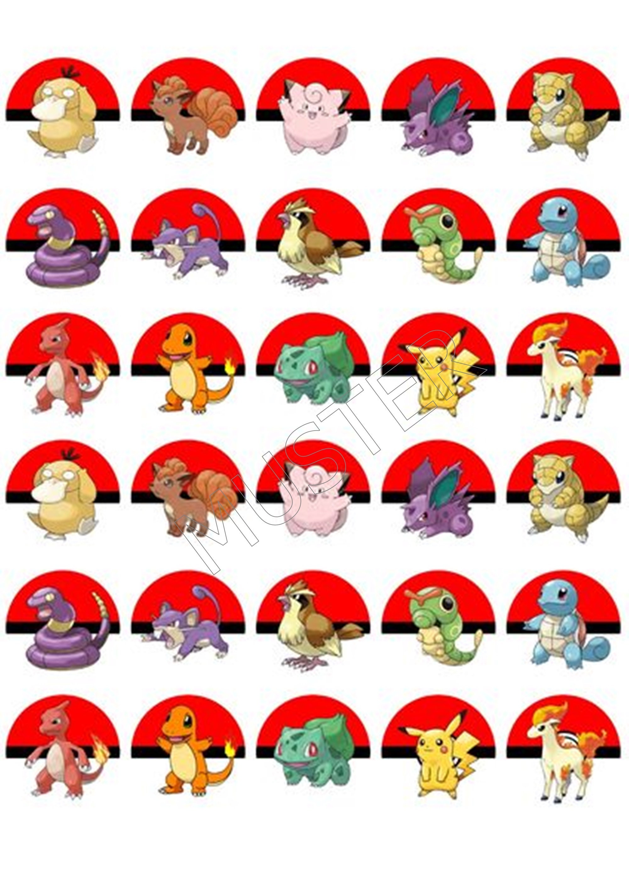 Garantie Sicher Bezahlen Pokemon Birthday Party Cupcake Toppers 30 X 3 garantie-sicher-bezahlen-pokemon-birthday-party-cupcake-toppers-30-x-3