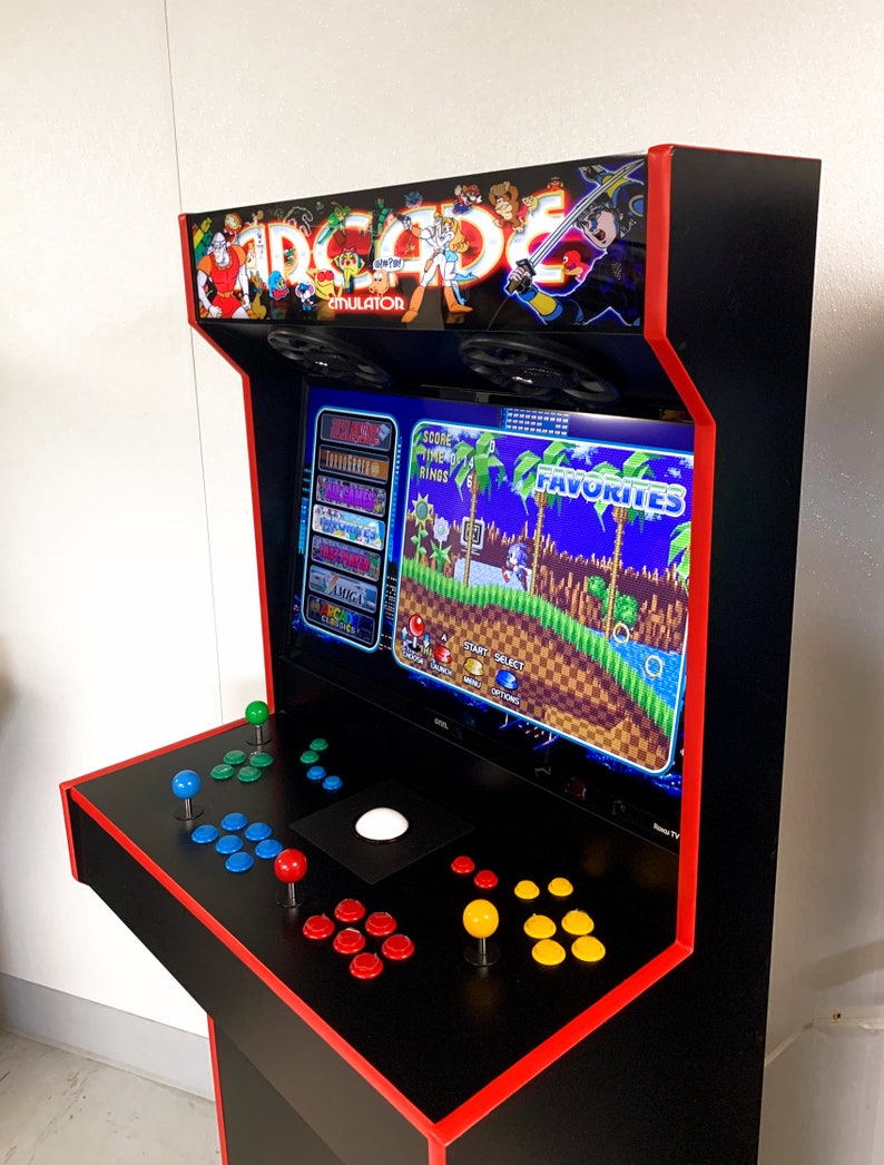 Arcade Cabinet / 4 Player / Basic Slim Design Full Size ...