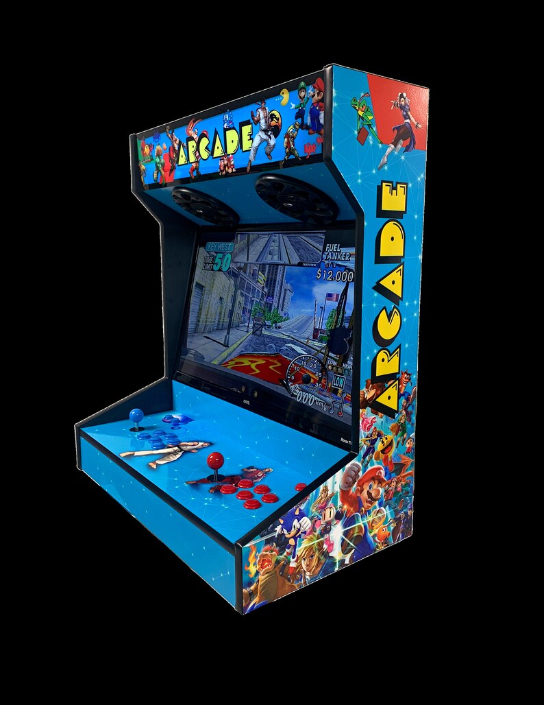 Wall Mounted Arcade Machine in Full Wrap Vinyl Etsy