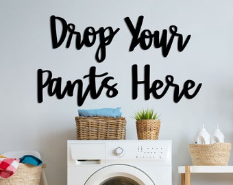 Laundry Room Wall Signs Home Decor Letters for Wall Decor Funny Laundry Family Wall Sign Letters, Words for Wall, Hanging Signs