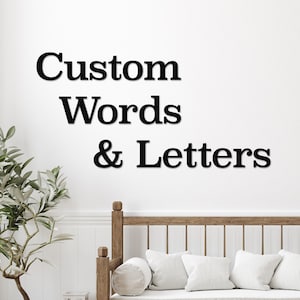 Custom Words and Letters for Wall DIY Wood Letters Large Wall Decor Paintable DIY Home Decor Kids Room Name Any Word Words for Wall