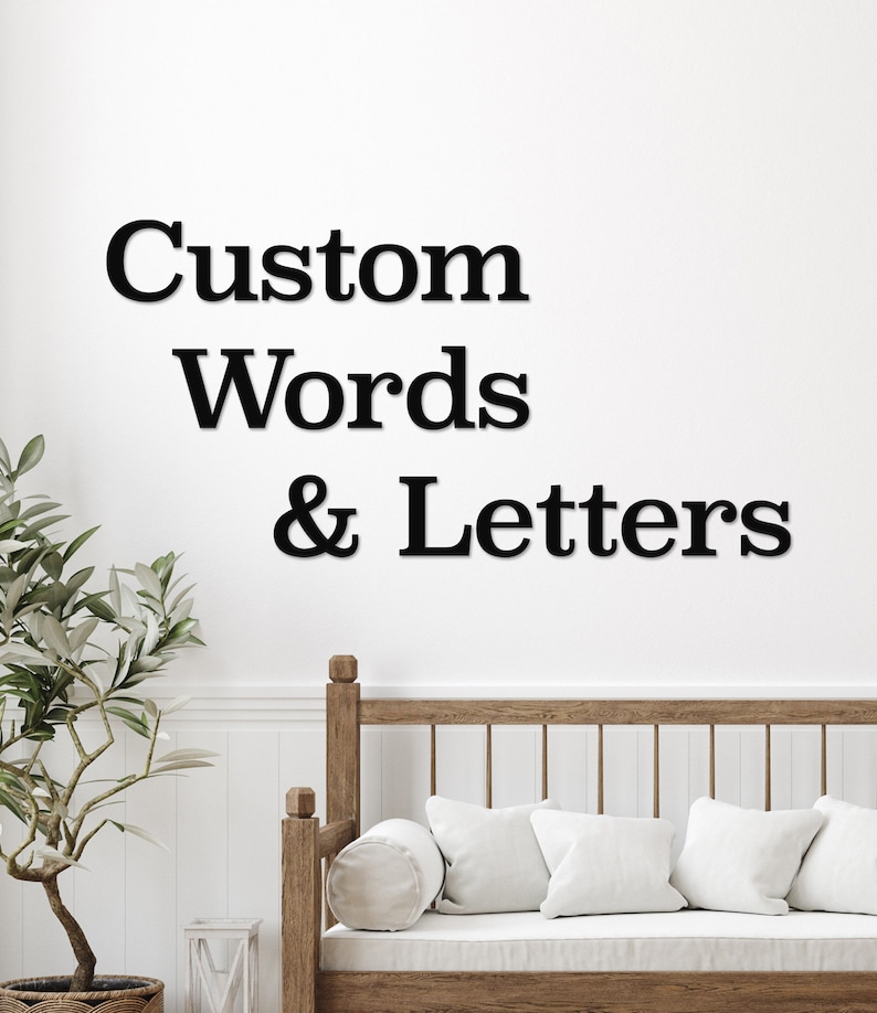 Custom Words and Letters for Wall DIY Wood Letters Large Wall Etsy