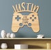 Name Sign, Gamer Kids Room Sign, Boys Room Decor, Personalized Wood Sign, Wooden Name Video Game Controller Kids Name Sign Gift 